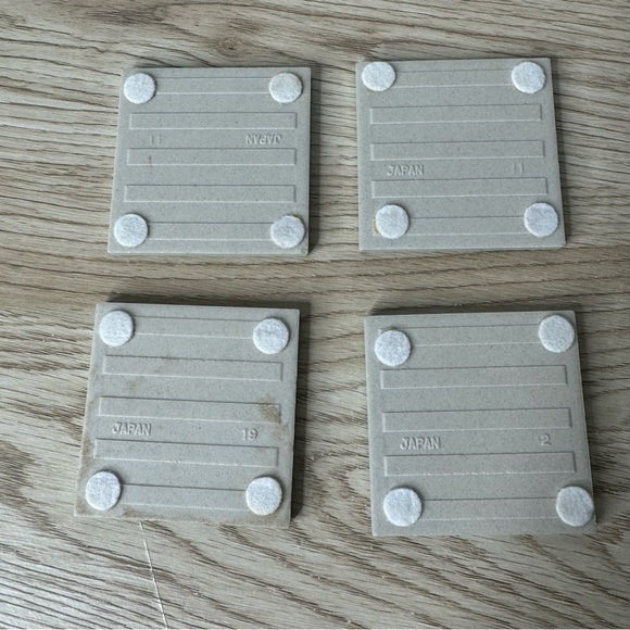 Southwestern Native American Petroglyph Style Tile Coasters Pastel Made In Japan - Picture 4 of 8